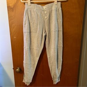 ⭐️ Faherty grey lounge pants with rainbow stripe detail